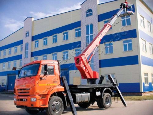Автовышка 28м на шасси КАМАЗ 43253
